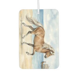 Cavalo islandês Fjara aquarela na praia