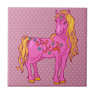 Cavalo Mágico Cinto com ilustração da flor do a