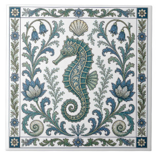 Cavalo-Marinho Marinho Ornamentado Vintage Lindo