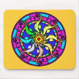cavalo marinho Mousepad da mandala