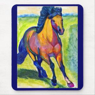 Cavalo Mousepad da cor de água
