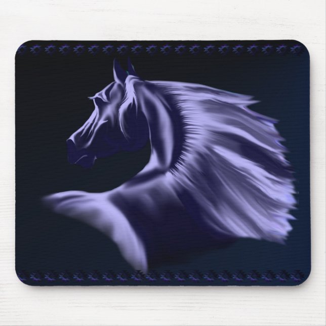 Cavalo Mousepad da silhueta (Frente)