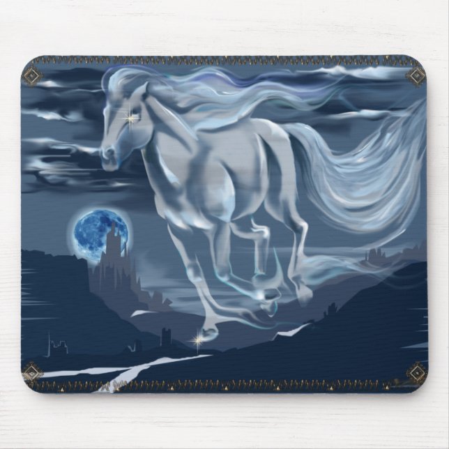 Cavalo Mousepad do fantasma (Frente)