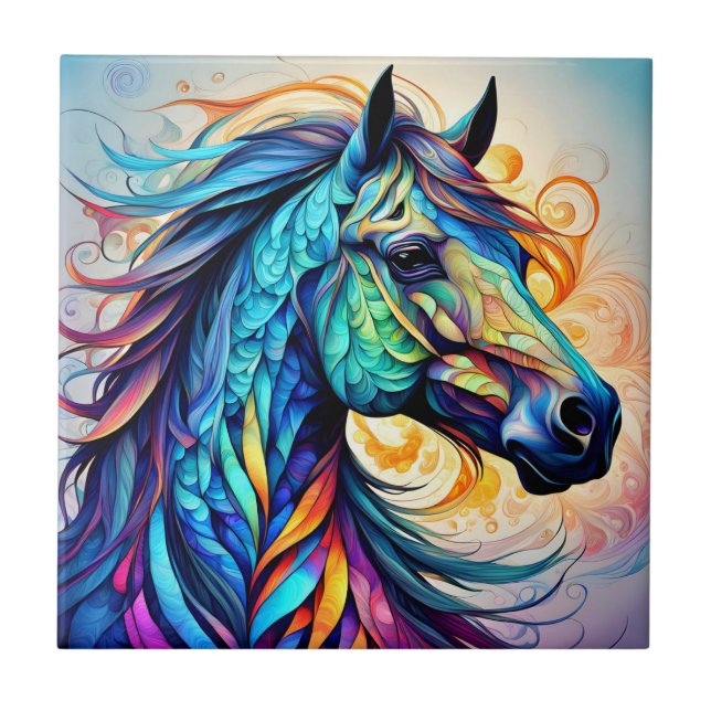 Cavalo multicolorido 22 colorido (Frente)