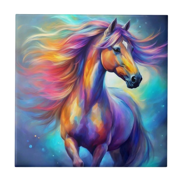 Cavalo Multicolorido Colorido (Frente)