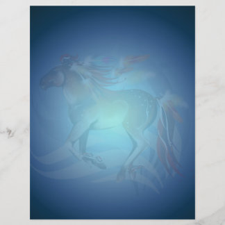Cavalo N Penas Brilhantes Letterhead