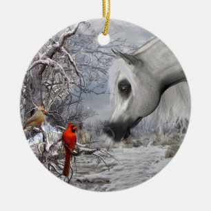 Cavalo & ornamento cardinal - adicione seu toque