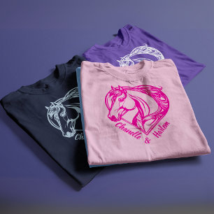 Cavalo Personalizado e Camiseta de Cavaleiro com N