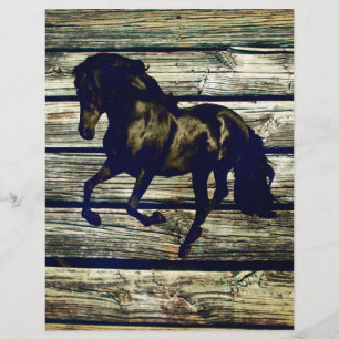Cavalo Preto Equestre Equestre de Madeira Equestre