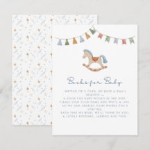 Cavalo Rochado de Aquarela, Livros para Cartão Beb