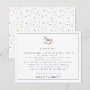 Cavalo Rocking, do berçário de, cartões de agradec