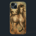 Cavalo selvagem e cores quentes<br><div class="desc">Ethan Harper é conhecido por suas pinturas de abstrato. Ele gosta de pintar cavalos e paisagens e esta foto não é exceção. A nitidez da tinta usada no cavalo selvagem se mistura perfeitamente com cores quentes no fundo.</div>
