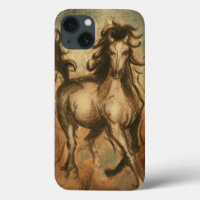 Cavalo selvagem e cores quentes