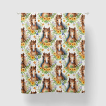 Cavalo Selvagem Fluindo Verde Amarelo Amarelo