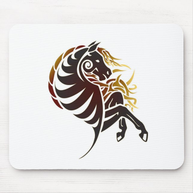 Cavalo tribal Mousepad (Frente)