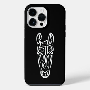 Cavalo Tribal Preto e Branco