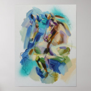 Cavalos arte poster