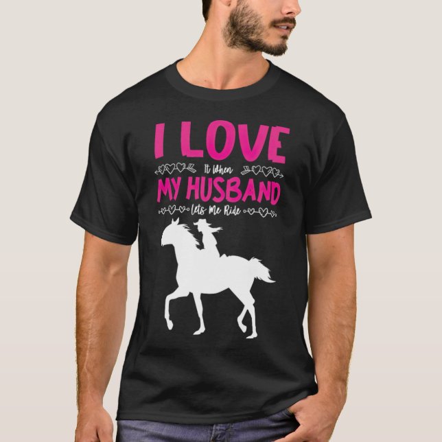 Cavalos de cavalo dizendo equitação, camisa de cav (Frente)