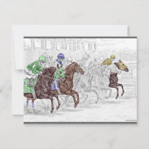 Cavalos de raça da mostra do lugar da vitória