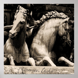 Cavalos do impressão de Florença