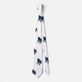 Cavalos, Gravata Azul Elegante Cavalo