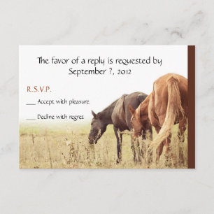 Cavalos Grazing - Placas RSVP