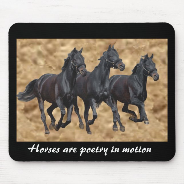 Cavalos Mousepad selvagem (Frente)