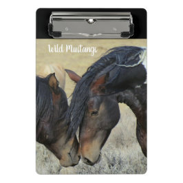 Cavalos Mustang Selvagens Mini Prancheta Escolar