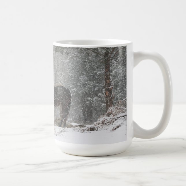cavalos na caneca da neve (Direita)
