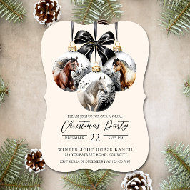 Cavalos negros e ouro Natal