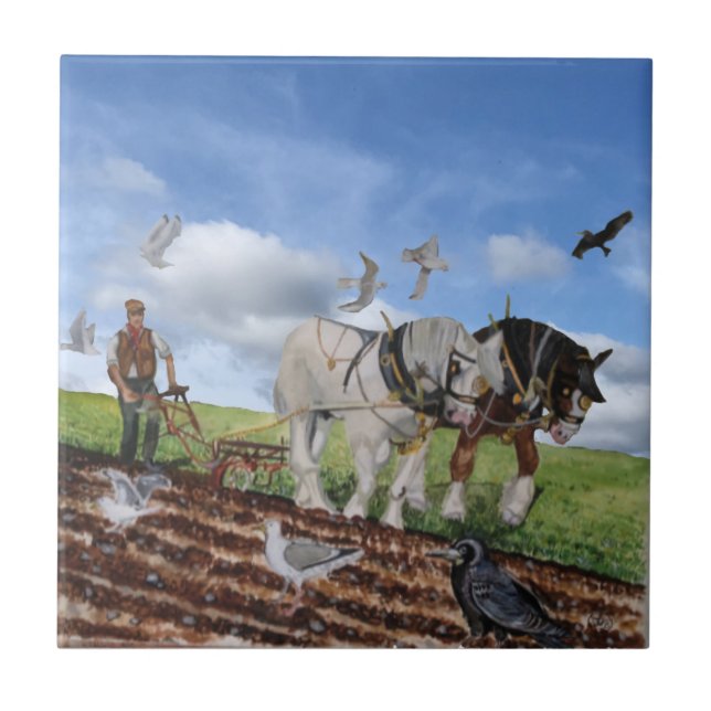 Cavalos Pesados Voando Em Março (Frente)