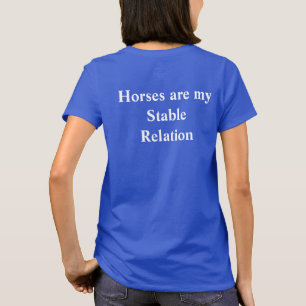Cavalos são minha camiseta de relacionamento est