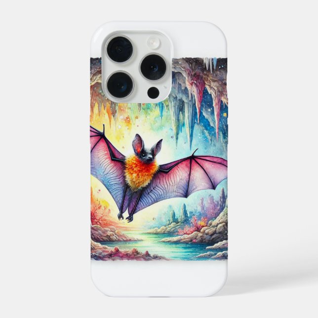 Cave Bat 010824AREF117 - Watercolor (Verso)