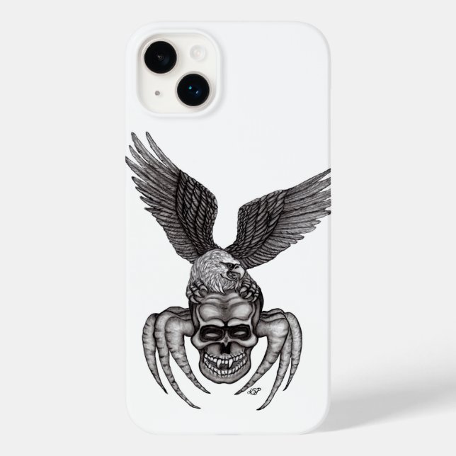 Caveira-aranha com águia (Verso)