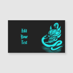 Caveira - Cabeça Diabo com Cobra