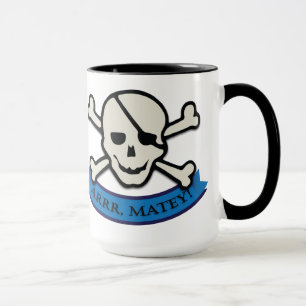 Caveira - Caneca Preta 15 oz Ringer