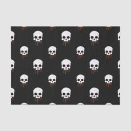 Caveira com Papel Tecido de Unidades Laranja