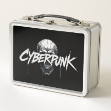 Caveira do Grafite Cyberpunk | Caixa de Almoço de