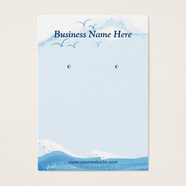 Caveira do Oceano Azul - Cartões de Exibição de Or (Frente)