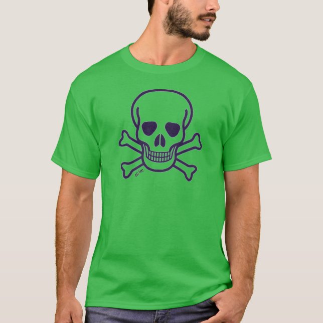 Caveira n Ossos Camisa verde clara (Frente)