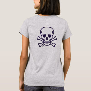 Caveira n Ossos cinza camiseta