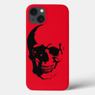 Caveira - Pop de Fantasia de Metal Grosso Vermelho