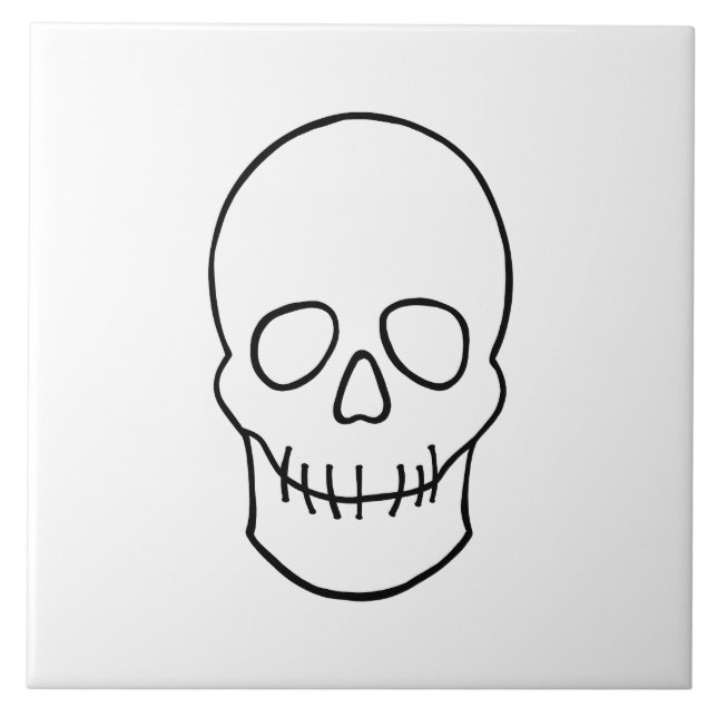 Caveira - Preto e Branco (Frente)