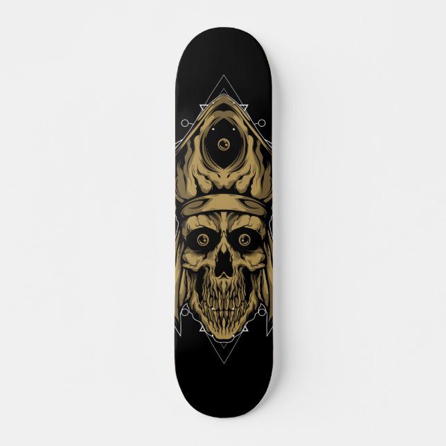 Caveira profana - Design personalizado do skate (Frente)