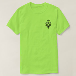 Caveira Verde E Traje De Cartão, Camisa T De Parag