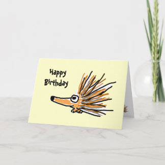CB - Cartão de Aniversário Porcupine Engraçado