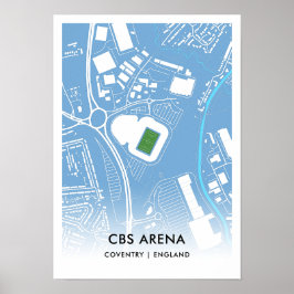 CBS Arena Poster - Lar da Cidade de Coventry, FC,