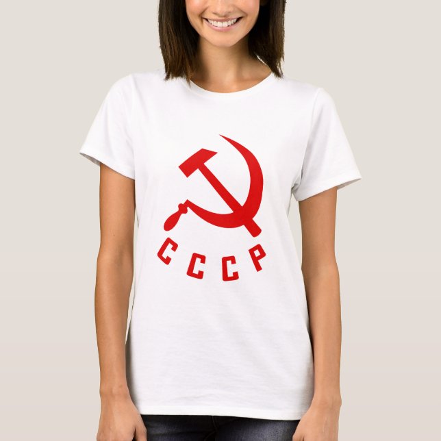 CCCP (a camisa das mulheres do estilo N) (Frente)