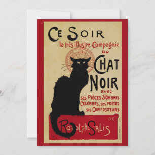 Ce Soir Chat Noir Black Cat, Vintage Art Nouveau