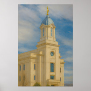Cedar City Utah Temple Painting™ Arte LDS Poster